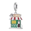  925 Sterling Silver Coffee Shop Pendant
