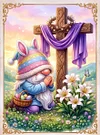 Luxury AB Velvet Diamond Painting Kit - Gnome Easter