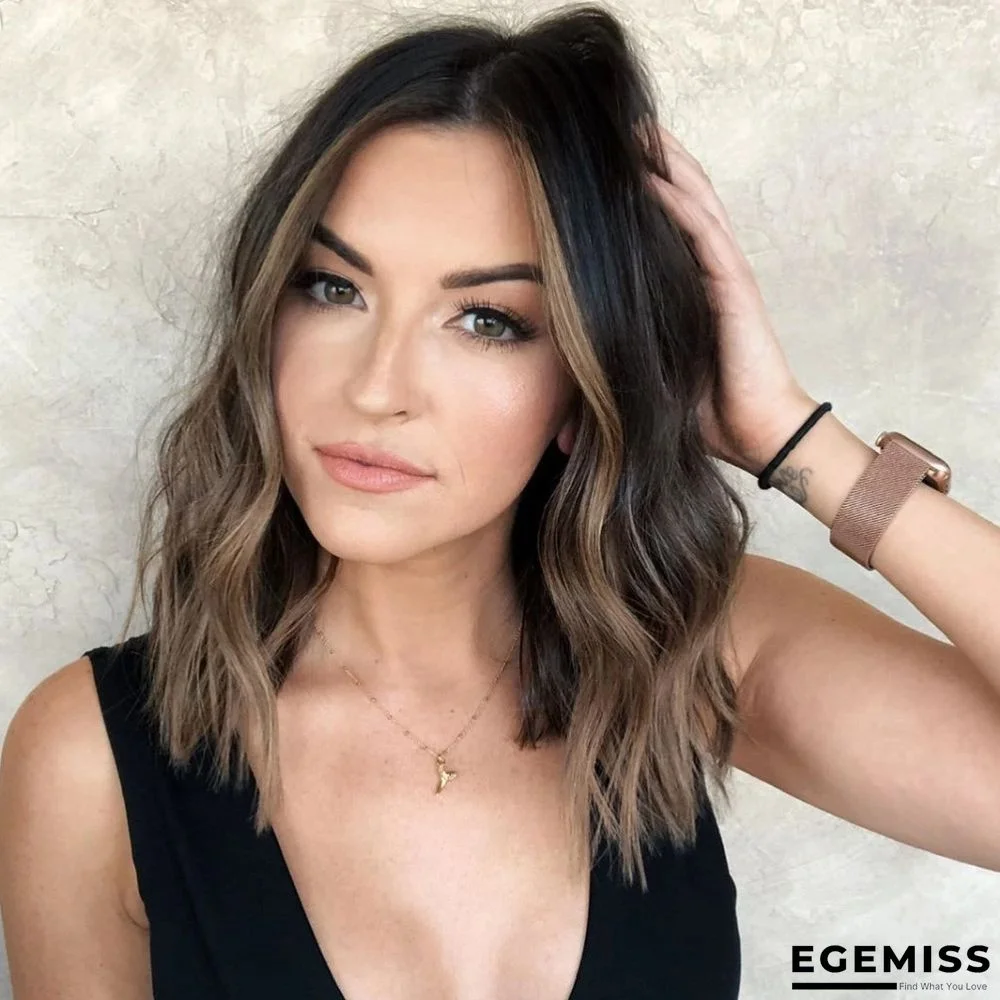 Brown Fashion Personality Curly Black Wigs | EGEMISS