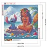 Stitch  Princess Moana-Full Round Diamond Painting 40*40CM