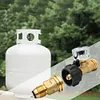 Brass Outlet Adapter Leakproof Gas Conversion Inflation Joint for Camping Picnic