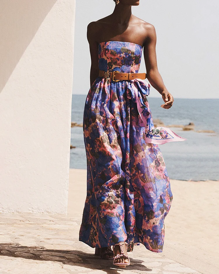 All-in-one Fashion Print Long Jumpsuit