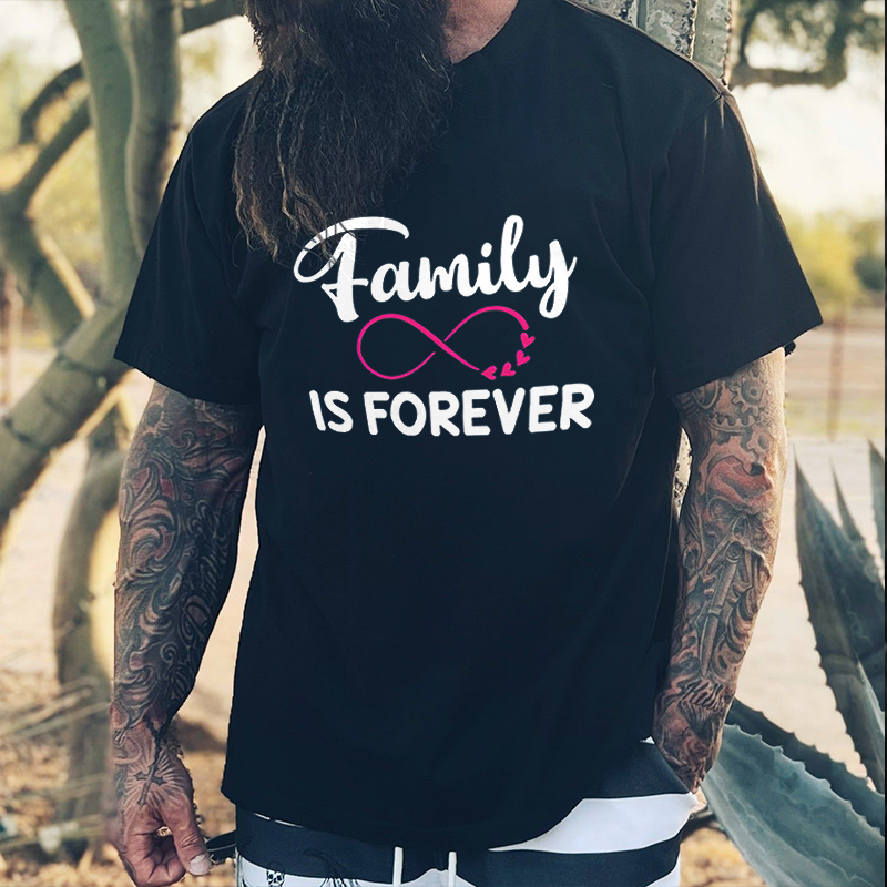 Livereid Family Is Forever Printed Men's T-shirt - Livereid