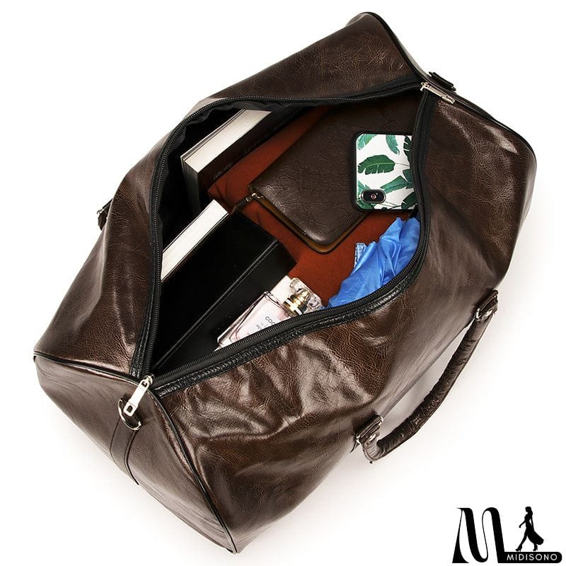MidiSono - Vintage Strong Durable Large Capacity Waterproof Travel Duffel Bag