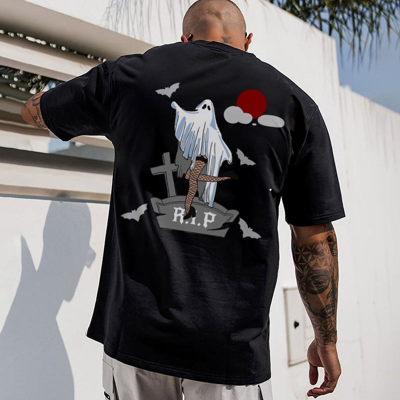 I DANCE ON YOUR GRAVE Graphic Print T-shirt