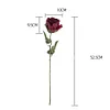 Autumn Vibe 10cm Burn Edge Stem Rose Artificial Flower