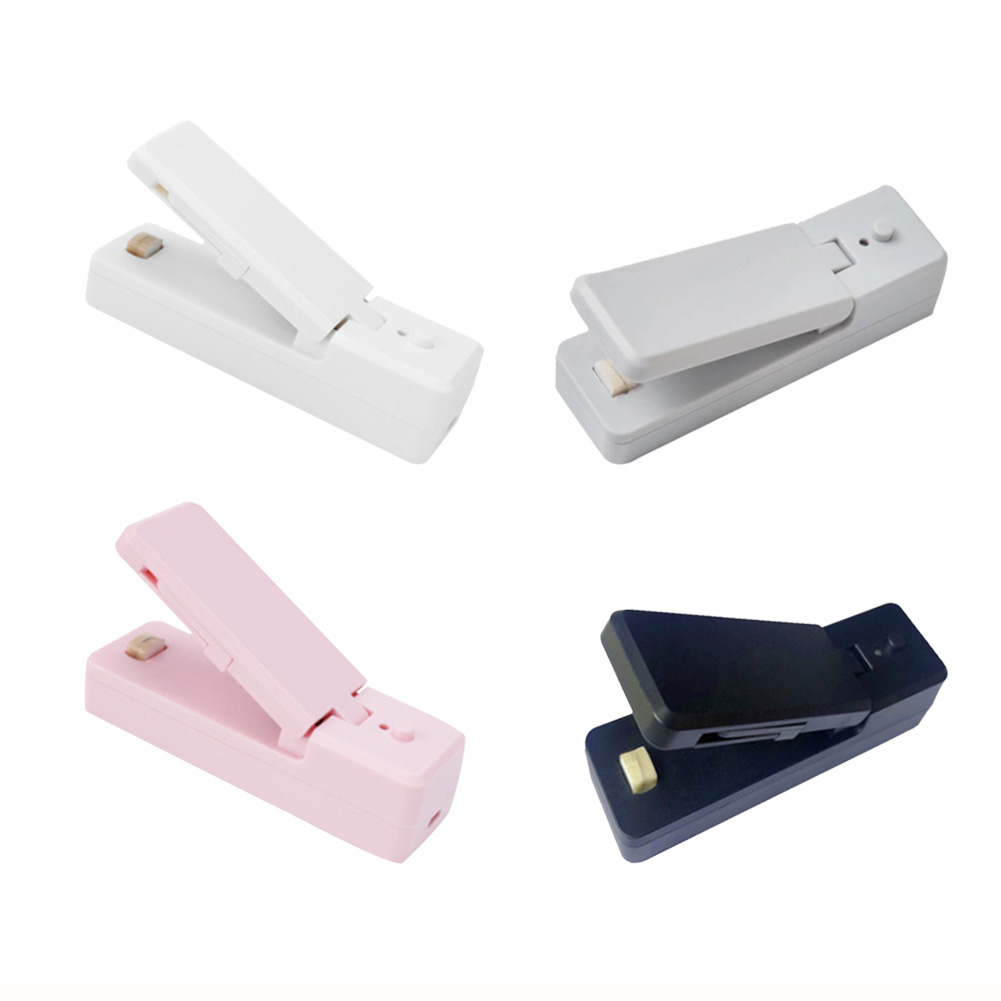 

Portable Mini Sealing Household Rechargeable Heat Sealer Plastic Capper, Pink, 501 Original