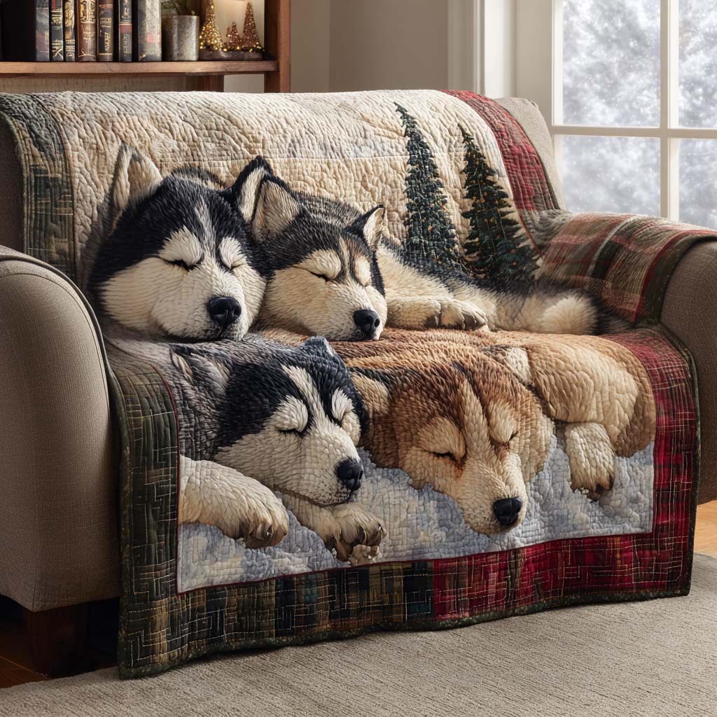 Winter Pack Slumber Quilted Sofa Cover NCU0XD1270 everthome