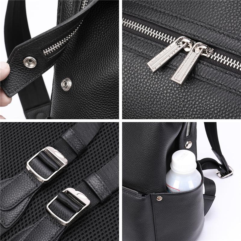 Casual School Travel Laptop Large Capacity Leather Backpacks