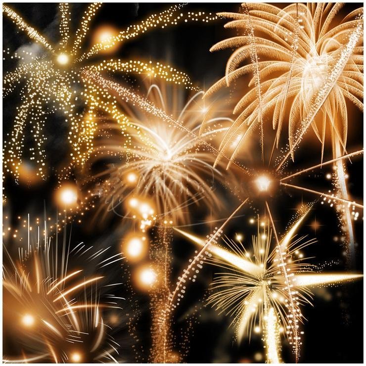 Full Round Diamond Painting Fireworks (30*30cm)
