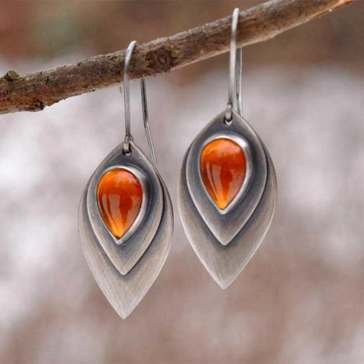 Bohemian drop-shaped creative crystal earrings