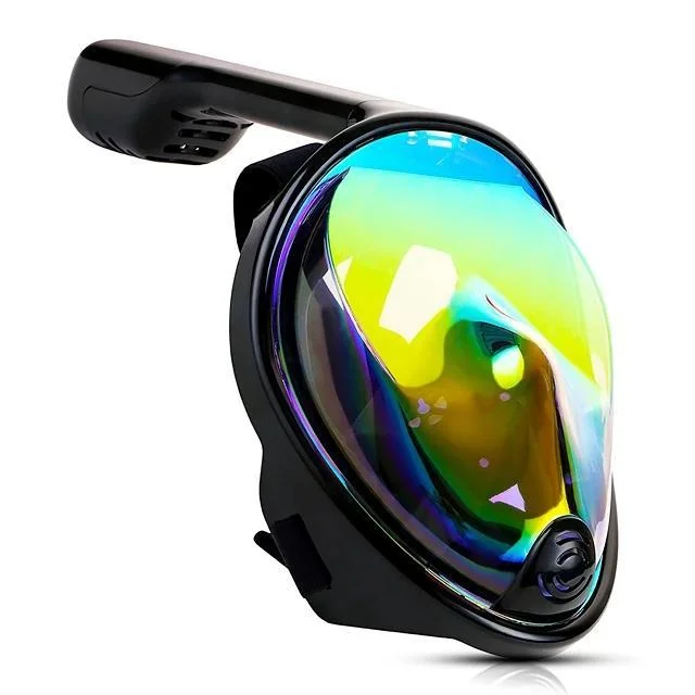 Full Face Snorkel Mask Underwater UV-400 Protection 180 Degree View