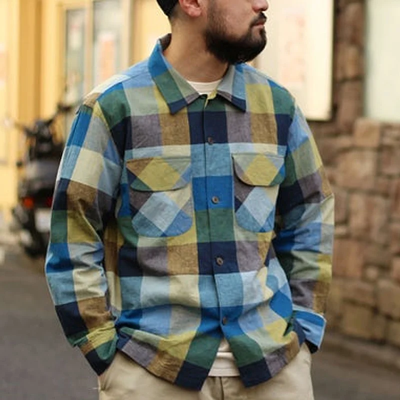 Vintage Custom Cotton Check Shirt