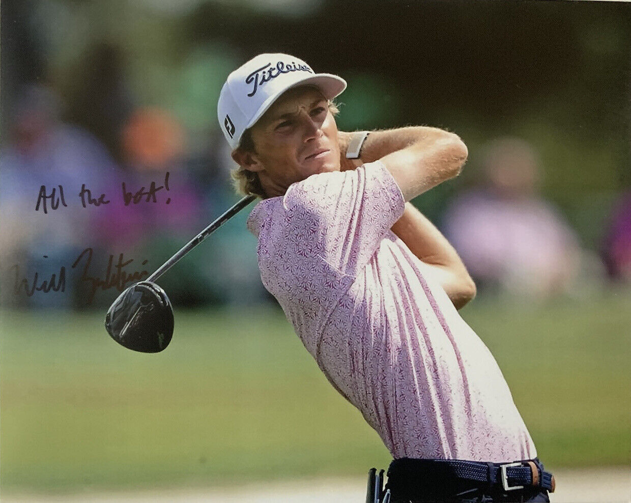 WILL ZALATORIS HAND SIGNED 8x10 Photo Poster painting THE MASTERS GOLF AUTOGRAPH AUTHENTIC COA