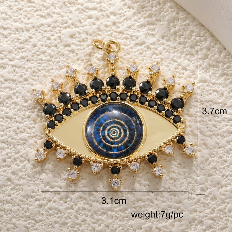 1 Piece Copper Devil’s Eye Jewelry Accessories Pendant