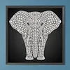 DIY Pearl Painting Elephant for Home Wall Decor(25x25cm)