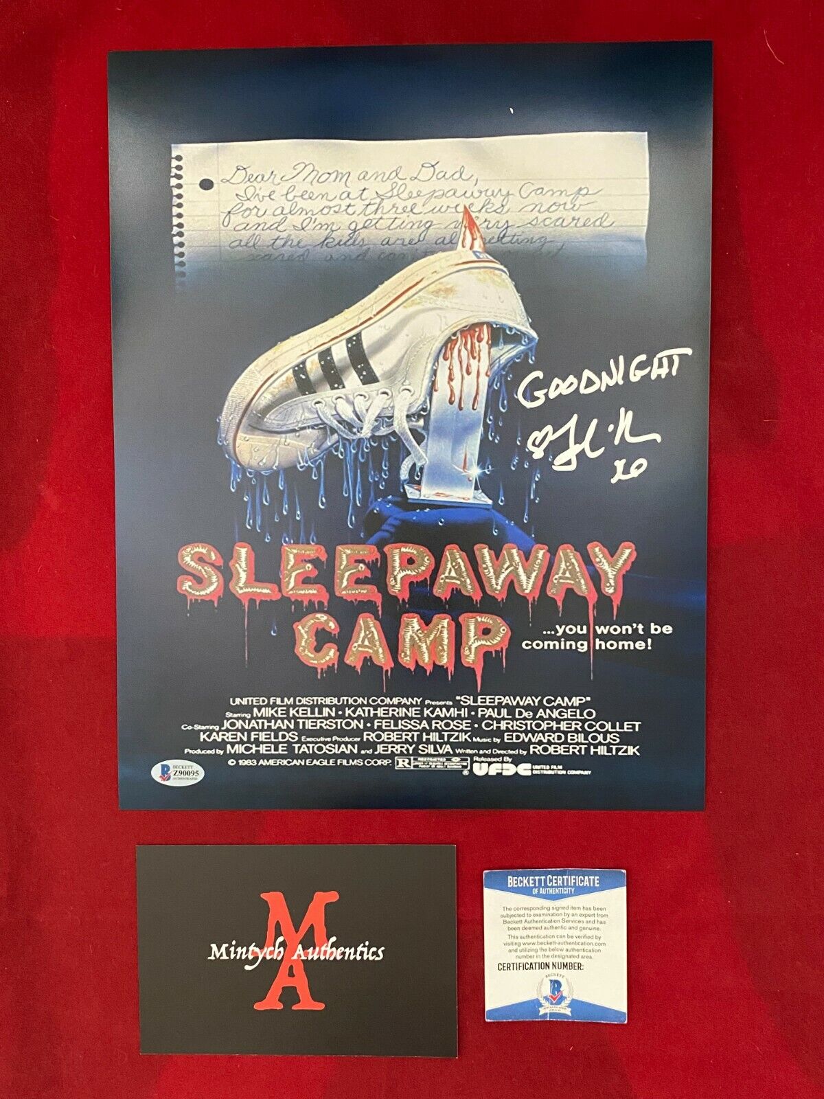 FELISSA ROSE SLEEPAWAY CAMP AUTOGRAPHED SIGNED 11x14 Photo Poster painting! BECKETT COA! HORROR!