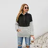 Zipper lapel blouse