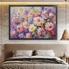 (US Only)Full Embroidery Egyptian Cotton Thread 14CT Printed Flowers Cross Stitch126x97cm