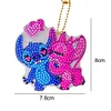 5Pcs Double Face Dessin Anim&eacute; Porte-Cl&eacute;s Bricolage Diamant Peinture Porte-Cl&eacute;s