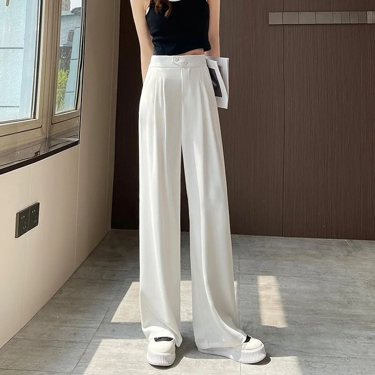 Woman's Casual Full-Length Loose Pants