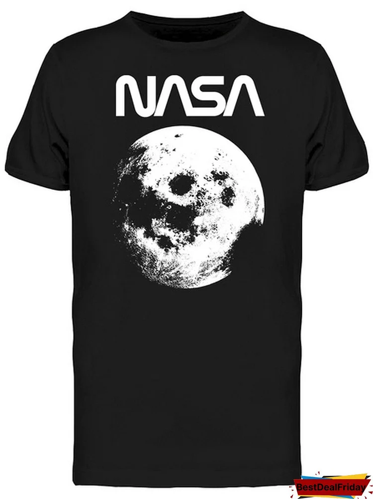 Space NASA Vintage Moon Picture Graphic Men's T-shirt