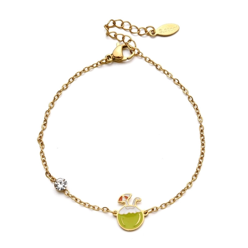 Basic Minimalist Classic Style Letter Hot Air Balloon Heart Shape 304 Stainless Steel Bracelets In Bulk