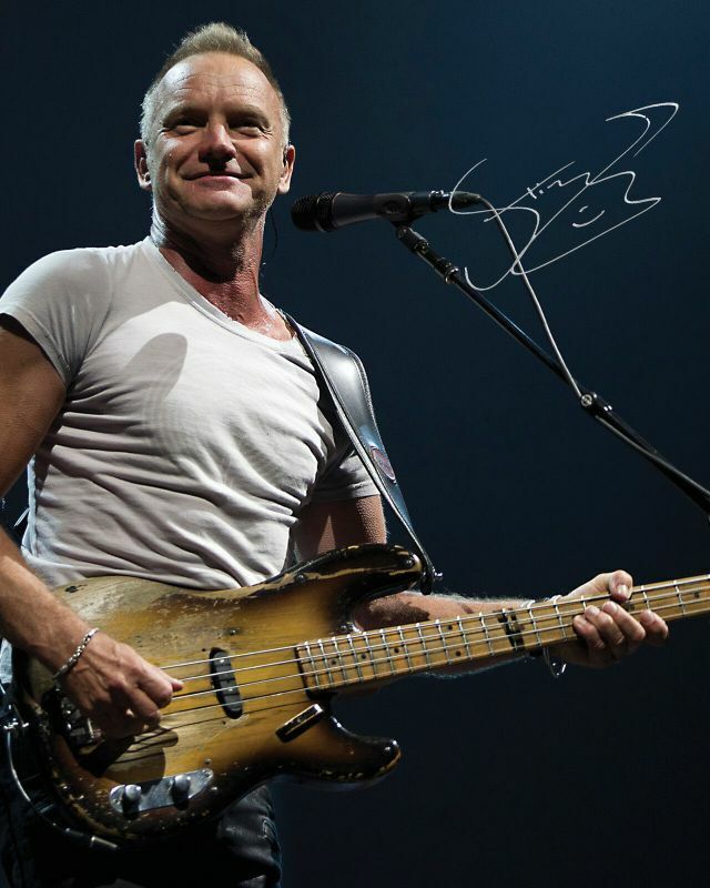 Sting Autograph Signed Photo Poster painting Print