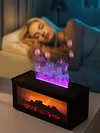 Fireplace Air Humidifier Waterless Auto-Off Aroma Diffuser for Home Decor Gift