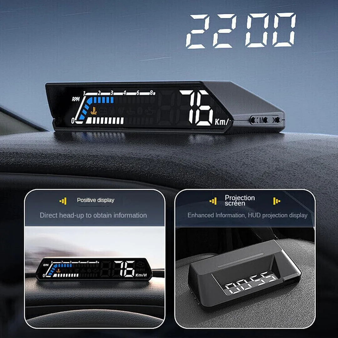 Car instrument panel parameter reflective display