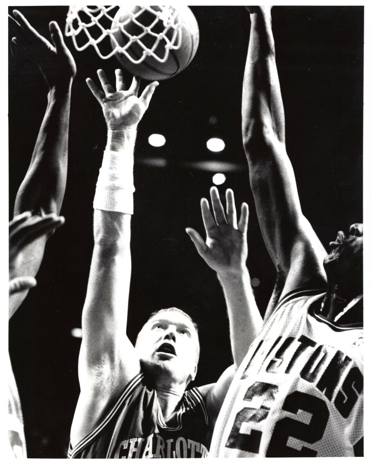 TIM KEMPTON Charlotte Hornets Basketball NBA 8x10 Photo Poster painting 1989 Betsy Peabody Rowe