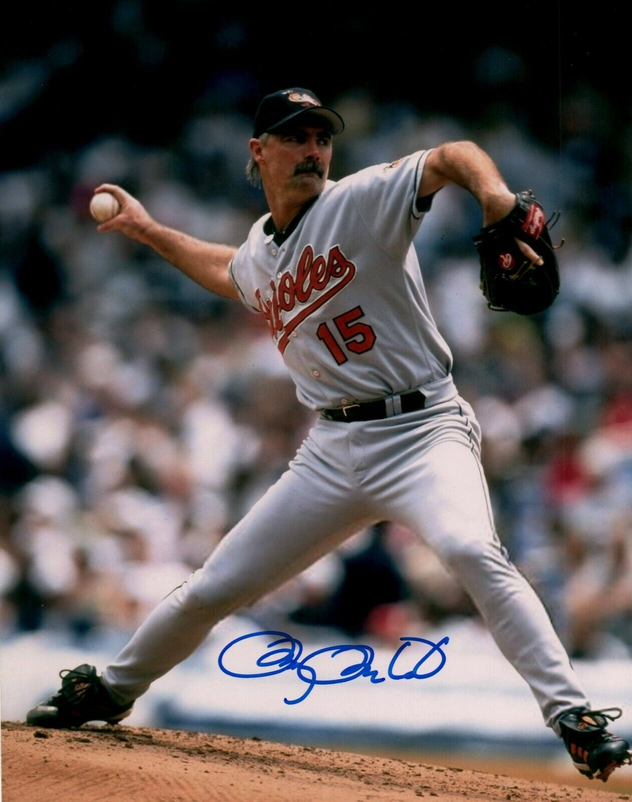 All Star Pitch Doug Drabek Signed 8x10 Baseball Photo Poster painting JSA ALOA Baltimore Orioles