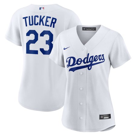 Women's Los Angeles Dodgers #23 Kyle Tucker  White Home Replica Jersey