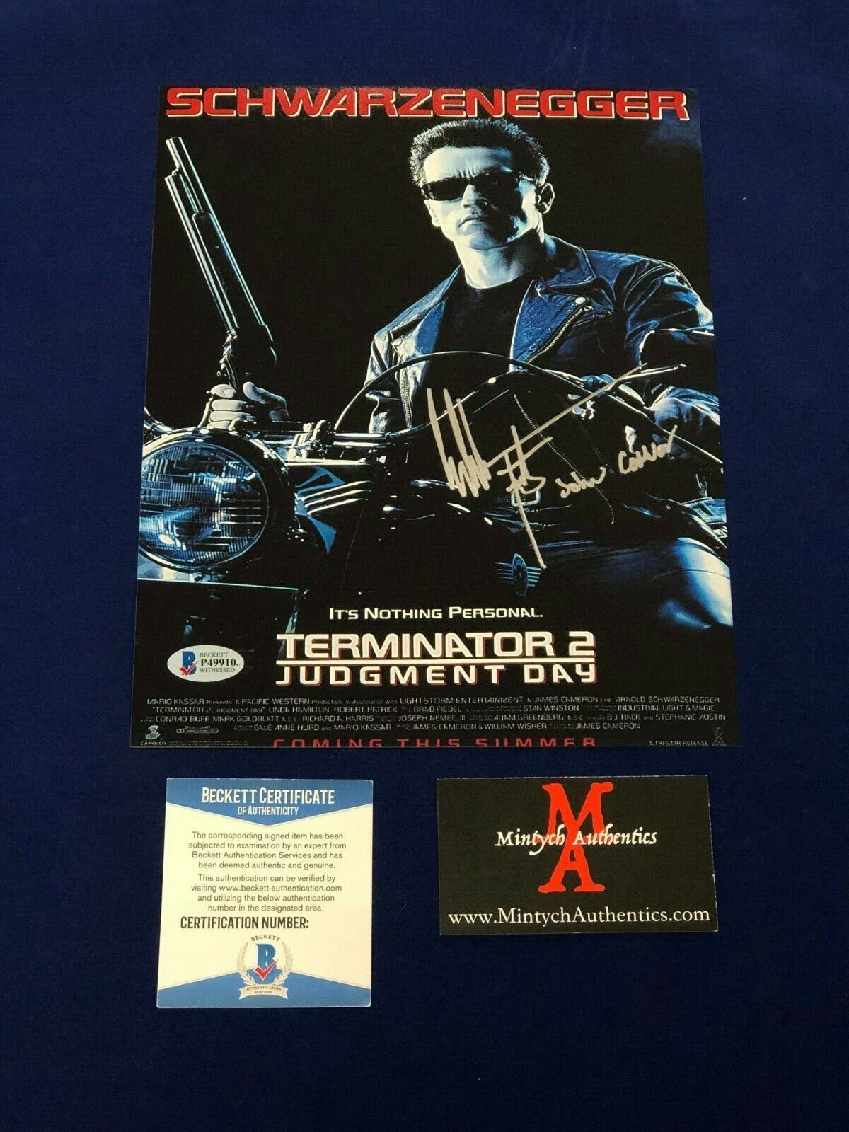 EDWARD FURLONG AUTOGRAPHED SIGNED 8x10 Photo Poster painting! TERMINATOR 2! JOHN CONNOR! BECKETT