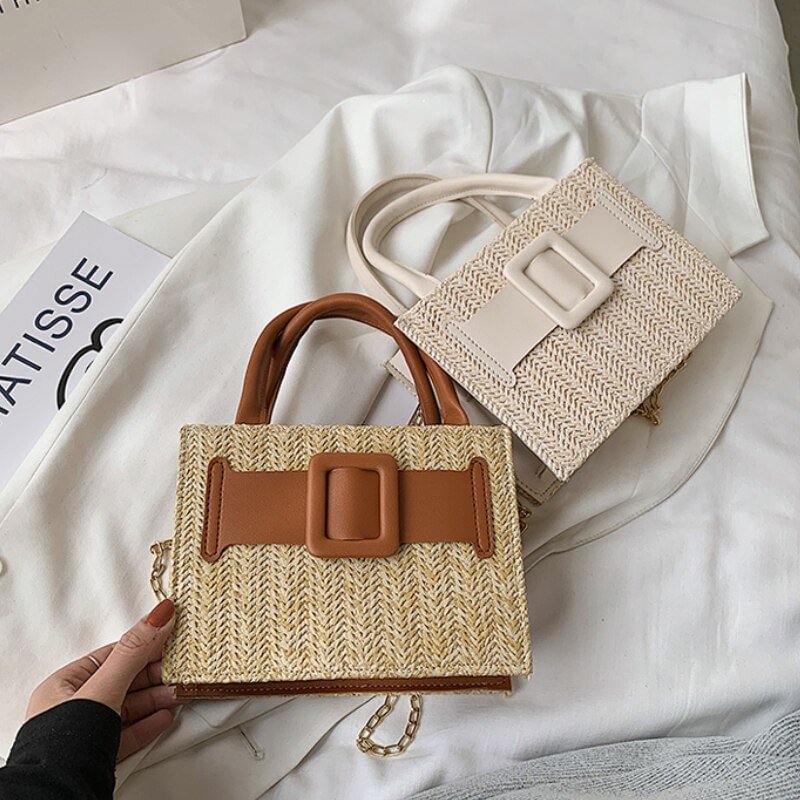 Women&#39;s Bag 2022 New Summer Fashion Western Style Handbag Straw  Crossbody Bags for Women  Tote Bag US Mall Lifes