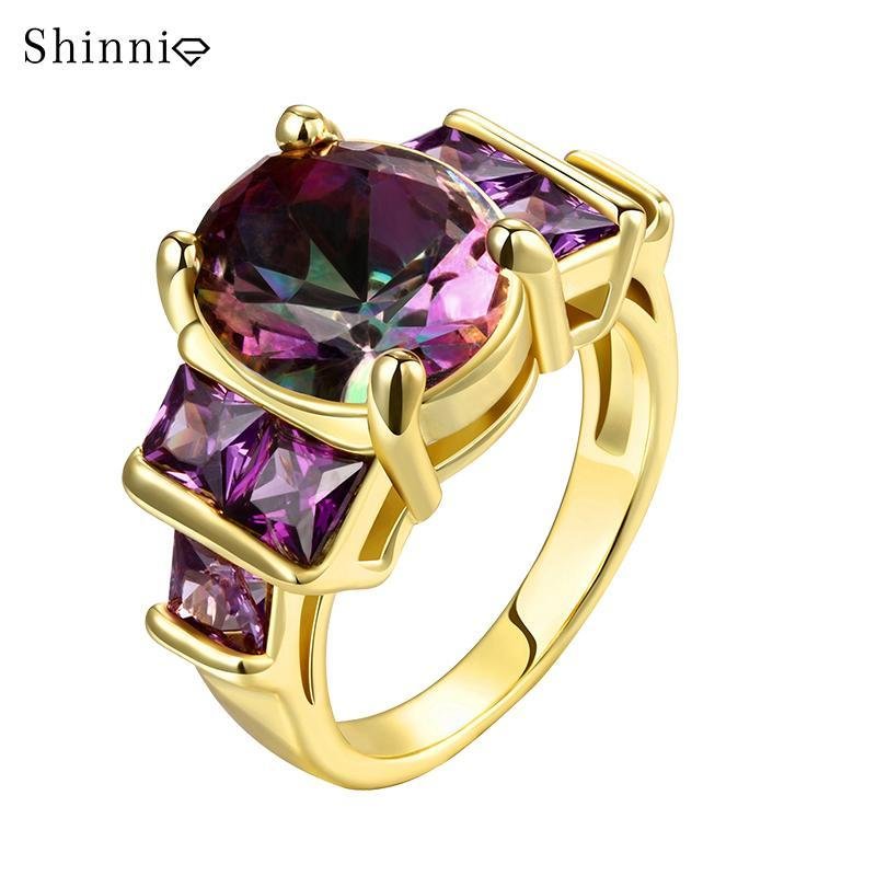Romantic Purple CrystaL Ring
