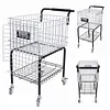 [US Local Warehouse] Foldable Tennis Cart Holds 350 Balls Sports Ball Hopper for Teaching & Court Use