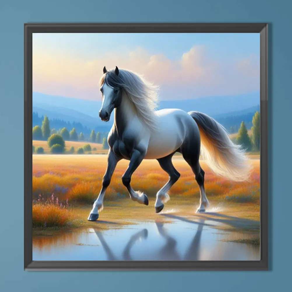Diamond Painting - Full Round Drill - Horse(Canvas|40*40cm)
