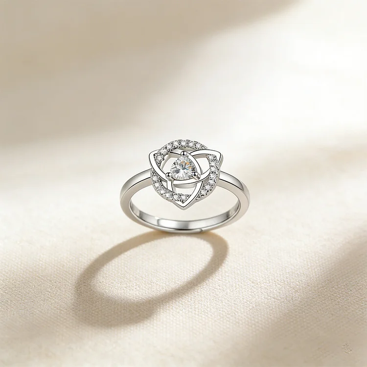Irish By Blood American By Birth Patriot By Choice Celtic Knot Open Ring