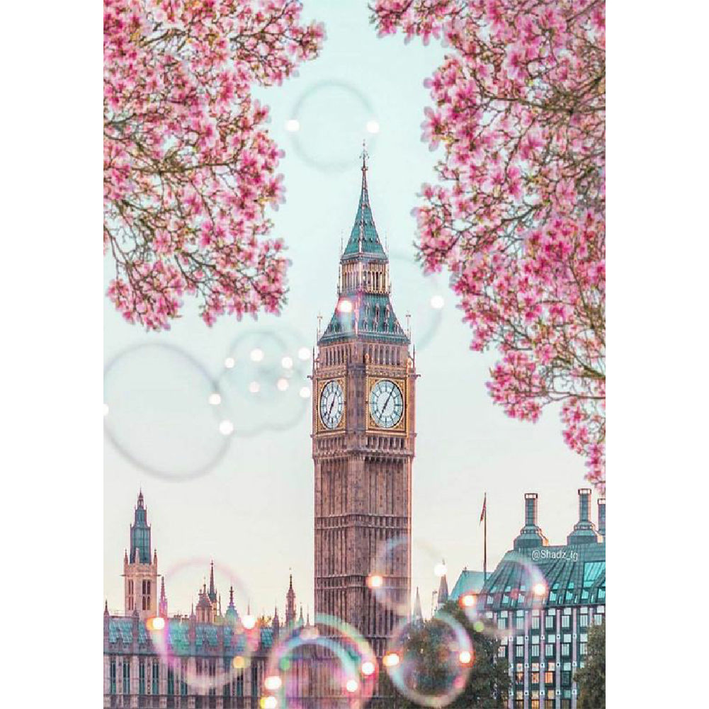 

30*40CM - Round Drill Diamond Painting - Big Ben, 501 Original