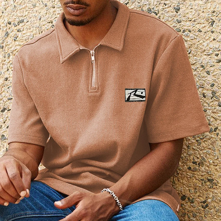 Men's Design Printed Polo Shirt bc2b