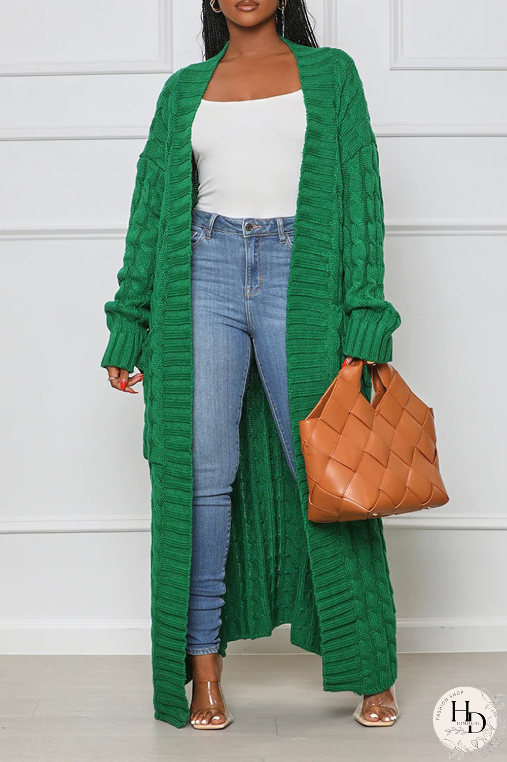 Pink Street Solid Patchwork Cardigan Collar Outerwear