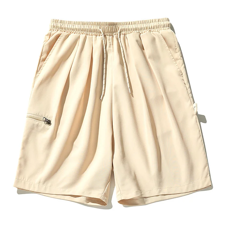 Cargo Shorts With Side Zipper