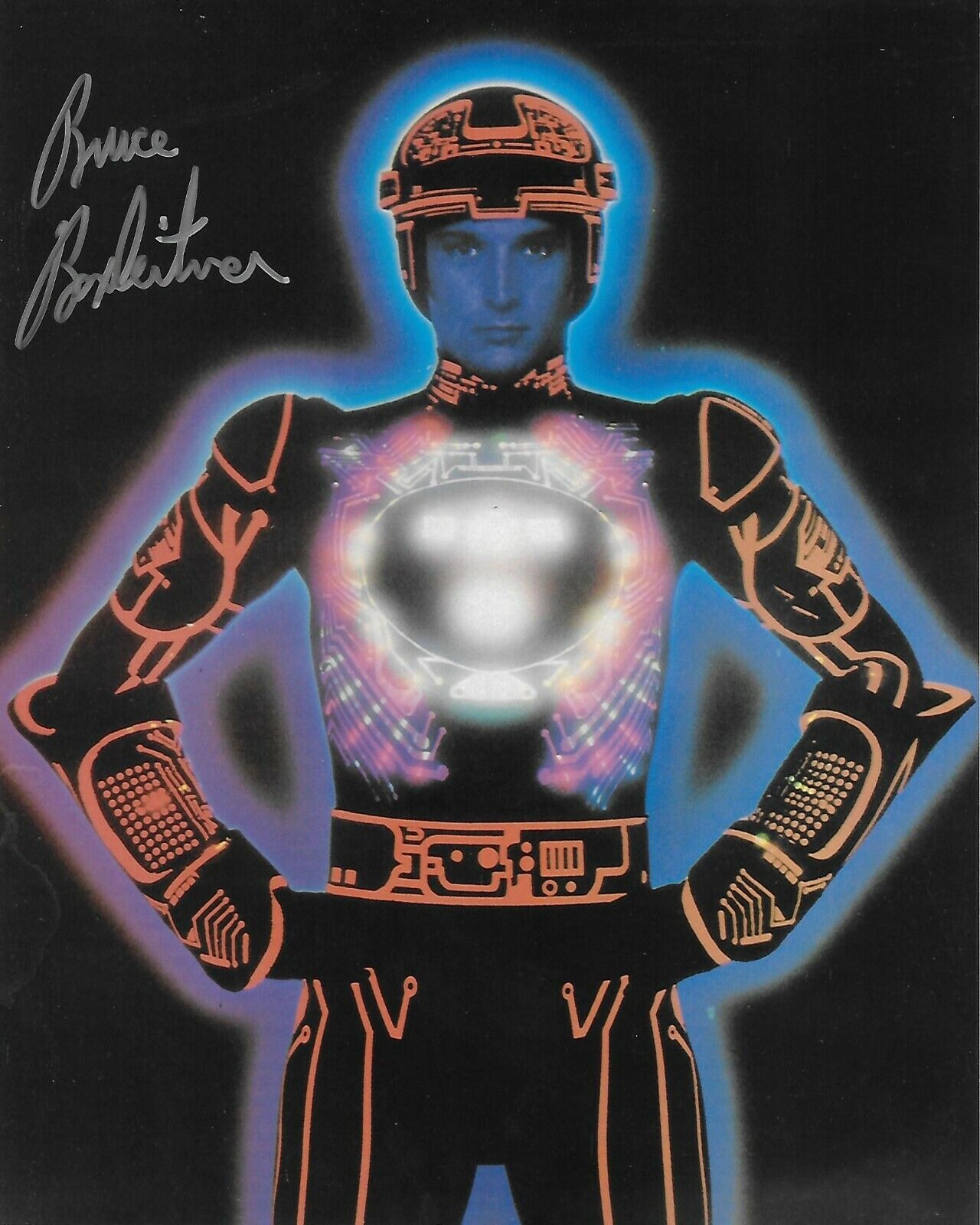 Bruce Boxleitner Tron Original Autographed 8X10 Photo Poster painting #5 signed @HollywoodShow