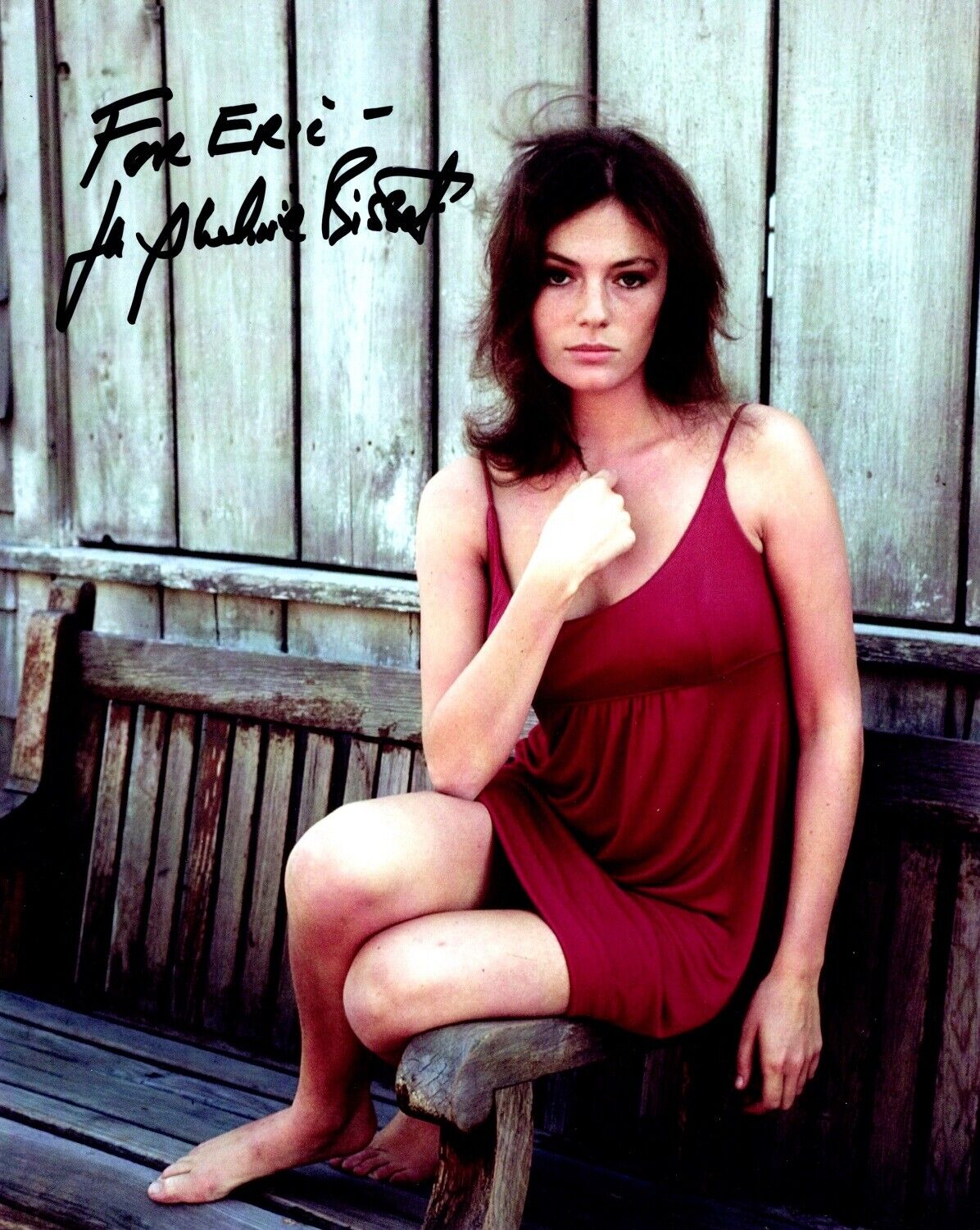 TO ERIC - Jacqueline Bisset Signed - Autographed Bullitt Actress 8x10 inch Photo Poster painting