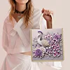 Diamond Painting Einkaufstasche Diamond Tote Handtasche Teilbohrer (Pfau)