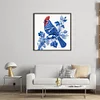 Blue And White Porcelain-Cardinal-14CT Stamped Cross Stitch 40*40cm/15.75*15.75in tapestrymarket