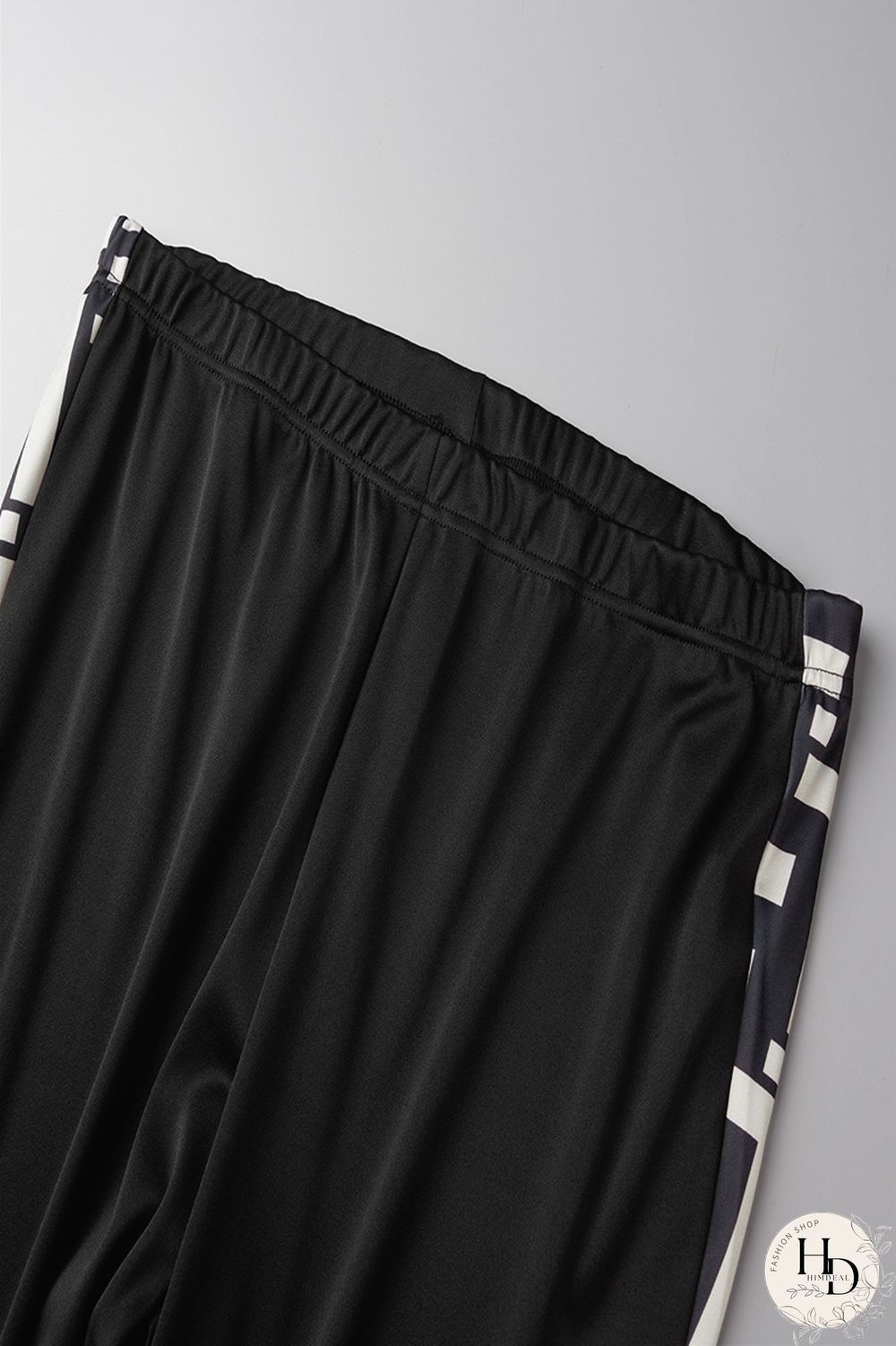 Burgundy Sexy Casual Print Patchwork Contrast O Neck Long Sleeve Two Pieces