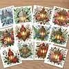 12Pcs Night Light DIY Diamond Painting Greeting Card Kit for Adults Gifts