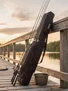 3 Layers Fishing Rod Case Portable Folding Fishing Pole Bag for Outdoor Fishing